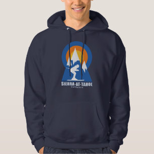 Sierra At Tahoe Ski Sunset Retro T-Shirt Hoodie