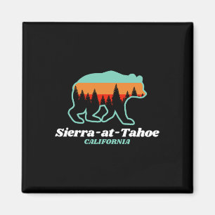 Sierra-at-tahoe Skiing Snowboarding California Bea Magnet