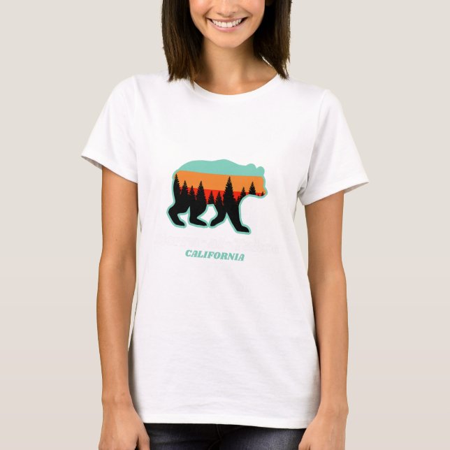Sierra-at-tahoe Skiing Snowboarding California Bea T-Shirt (Front)