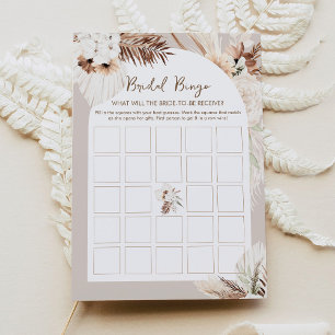 SIERRA Bohemian Bridal Shower Bingo Card