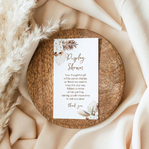 SIERRA Bohemian Display Shower Card