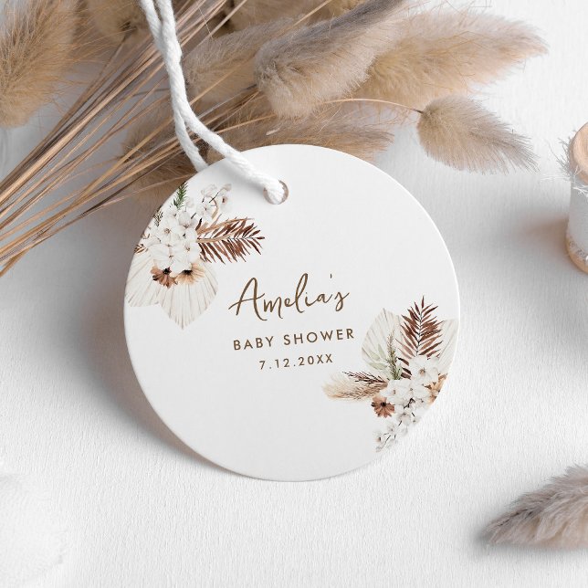 SIERRA Bohomian Baby Shower  Favour Tags (Creator Uploaded)