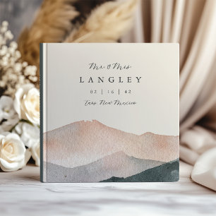 Sierra Dusk Desert Mountain Sunset Wedding Guest Book