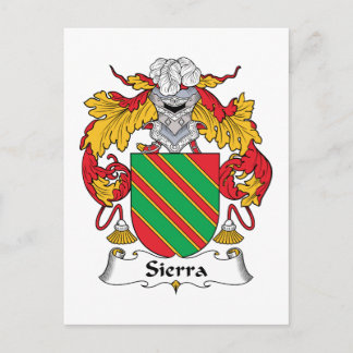 Sierra Family Crest Postcard