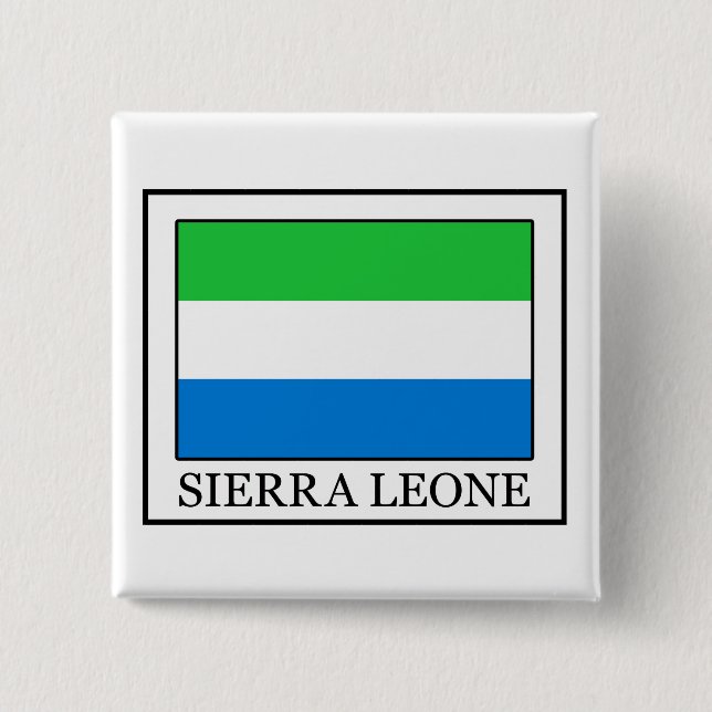 Sierra Leone 15 Cm Square Badge (Front)