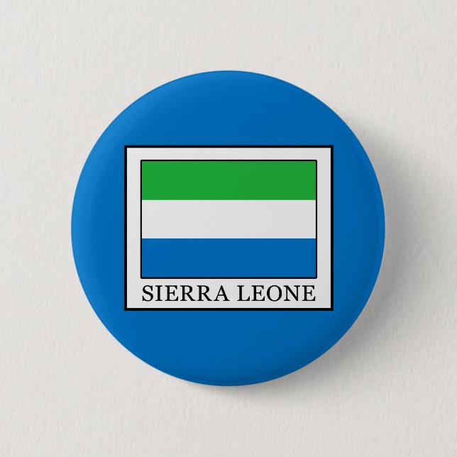 Sierra Leone 6 Cm Round Badge (Front)