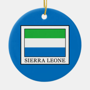 Sierra Leone Ceramic Tree Decoration