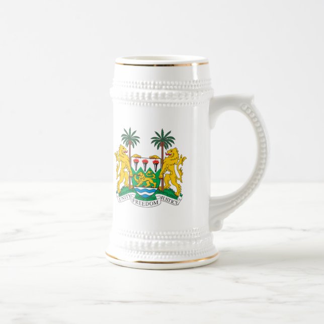 Sierra Leone Coat of Arms Mug (Right)