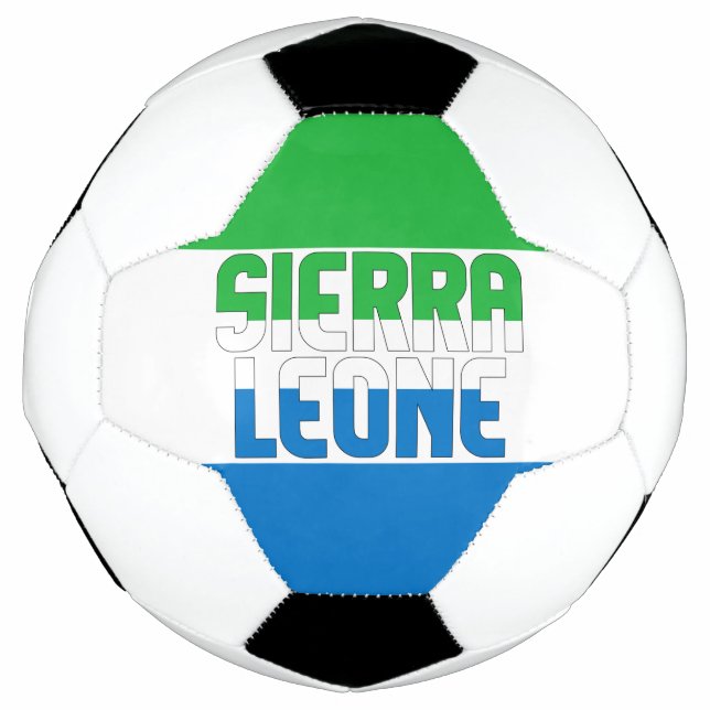 Sierra Leone Flag Adorable Patriotic Soccer Ball (Front)