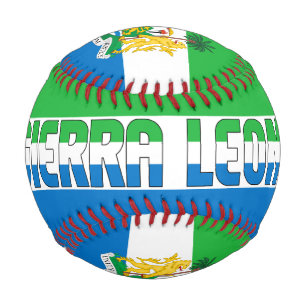 Sierra Leone Flag and Coat of Arms Patriotic Baseball