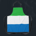 Sierra Leone Flag Apron<br><div class="desc">Patriotic flag of Sierra Leone.</div>