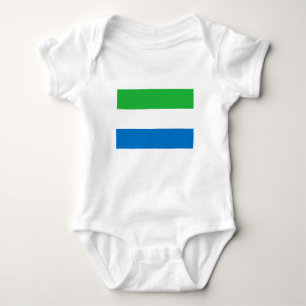 Sierra Leone Flag Baby Bodysuit