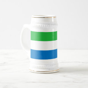 Sierra Leone Flag Beer Stein