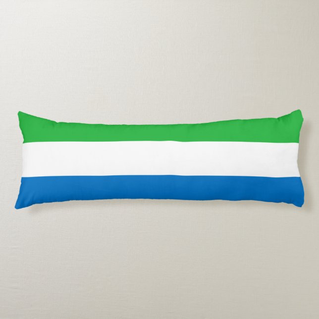 Sierra Leone Flag Body Cushion (Front)