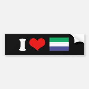 Sierra Leone Flag Bumper Sticker