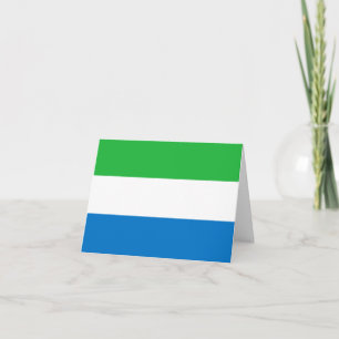 Sierra Leone Flag Card