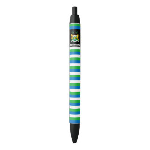 Sierra Leone Flag Cute Patriotic Black Ink Pen