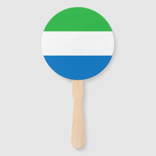 Sierra Leone Flag Hand Fan