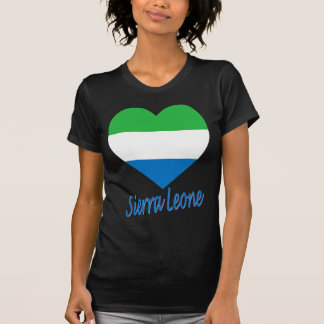 Sierra Leone Flag Heart T-Shirt