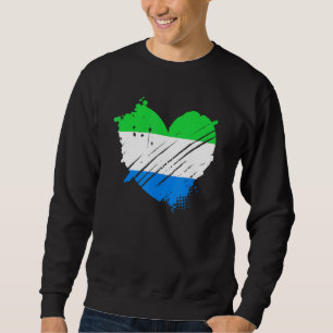 Sierra Leone Flag I love DNA Sierra Leoner Sweatshirt
