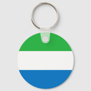 Sierra Leone Flag Key Ring
