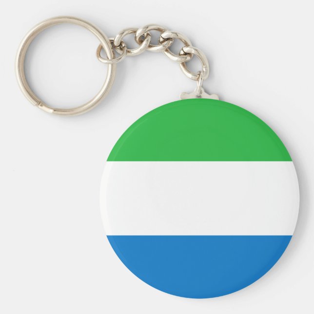 Sierra Leone Flag Key Ring (Front)