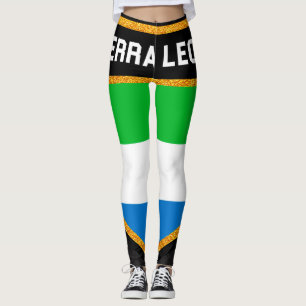 Sierra Leone Flag Leggings
