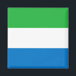 Sierra Leone Flag Magnet<br><div class="desc">Customisable World Flag Products - Please feel free to add your own text.</div>