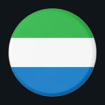 Sierra Leone Flag Magnet<br><div class="desc">Patriotic flag of Sierra Leone.</div>