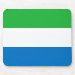 Sierra Leone Flag Mouse Pad<br><div class="desc">Patriotic flag of Sierra Leone.</div>