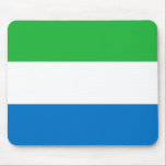 Sierra Leone Flag Mouse Pad<br><div class="desc">Patriotic flag of Sierra Leone.</div>