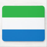 Sierra Leone Flag Mouse Pad<br><div class="desc">Customisable World Flag Products - Please feel free to add your own text.</div>