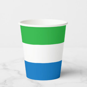 Sierra Leone Flag Paper Cups