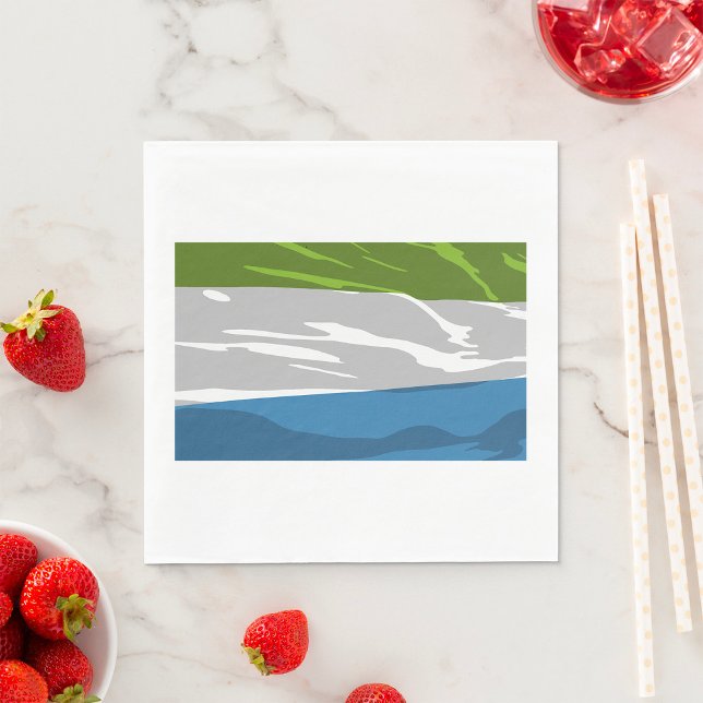 Sierra Leone Flag Paper Napkins (Creator Uploaded)