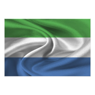 Sierra Leone Flag Photo Print