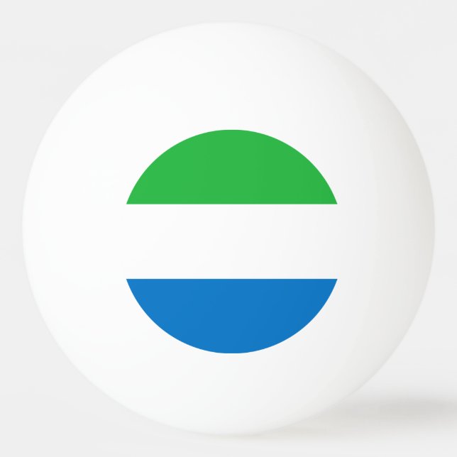 Sierra Leone Flag Ping Pong Ball (Front)