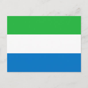 Sierra Leone Flag Postcard