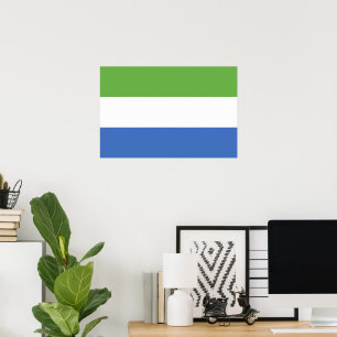 Sierra Leone flag Poster