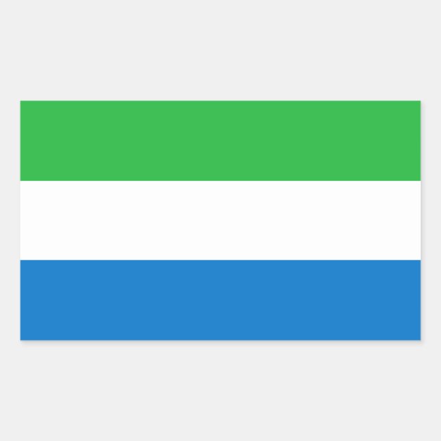 Sierra Leone Flag Rectangular Sticker (Front)