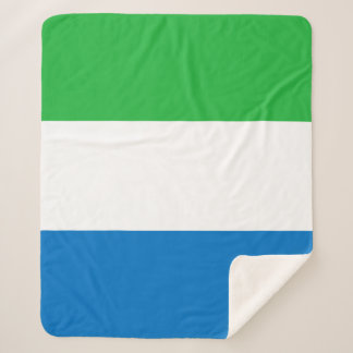 Sierra Leone Flag Sherpa Blanket