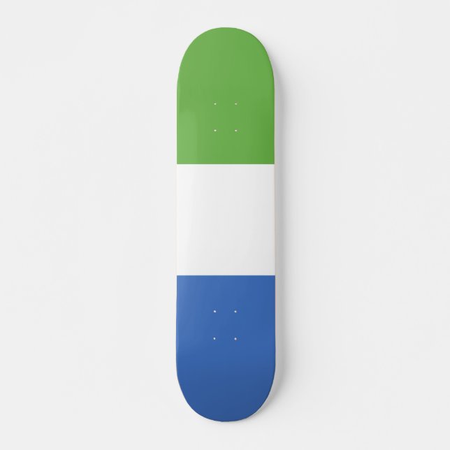 Sierra Leone flag Skateboard (Front)