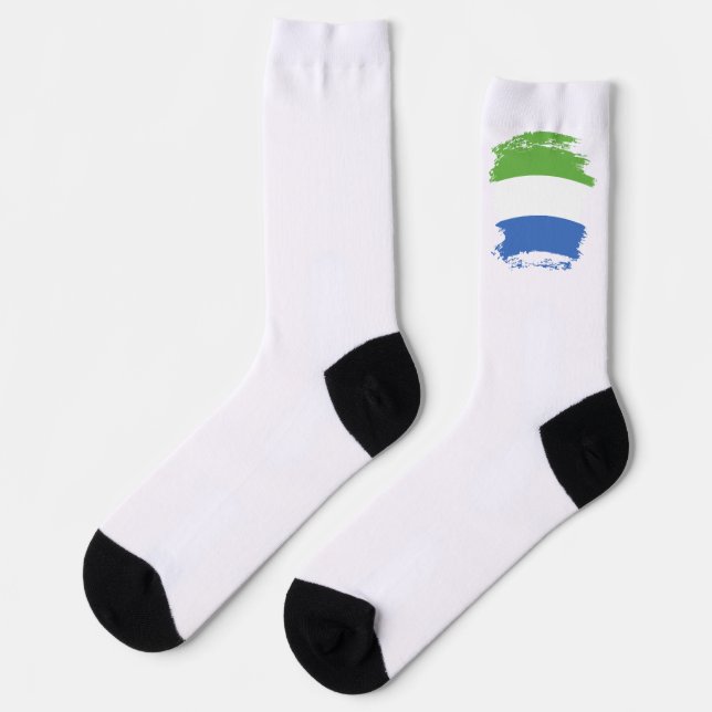Sierra Leone flag Socks (Left)
