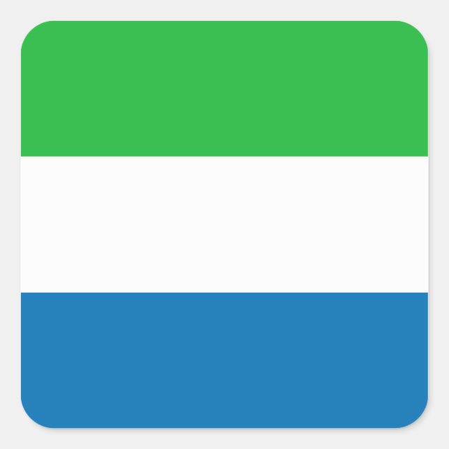 Sierra Leone Flag Sticker (Front)