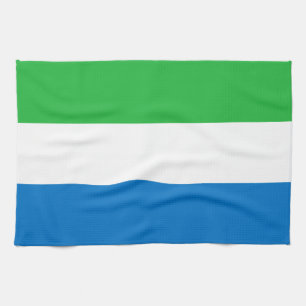 Sierra Leone Flag Tea Towel