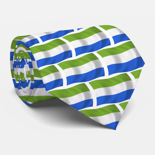 Sierra Leone Flag Tie (Rolled)
