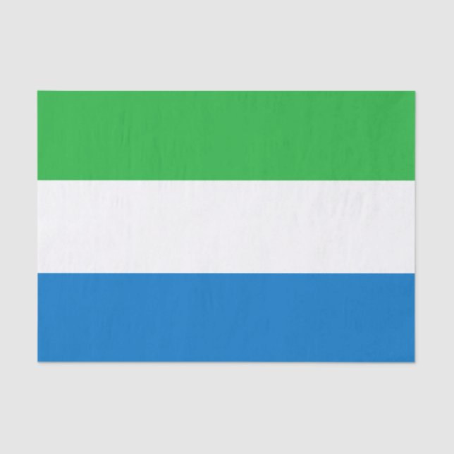 Sierra Leone Flag Tissue Paper (Front)