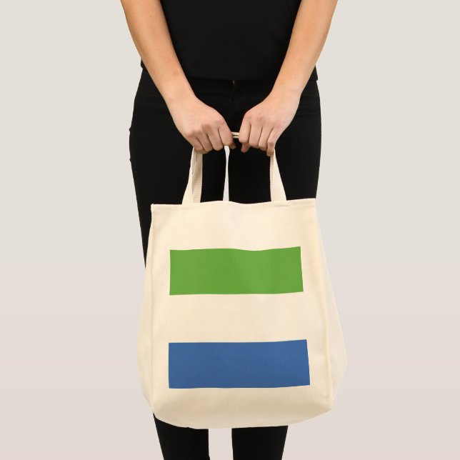 Sierra Leone flag Tote Bag (Front (Product))
