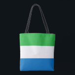 Sierra Leone Flag Tote Bag<br><div class="desc">Patriotic flag of Sierra Leone.</div>