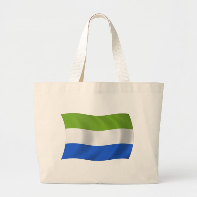 Sierra Leone Flag Tote Bag (Front)
