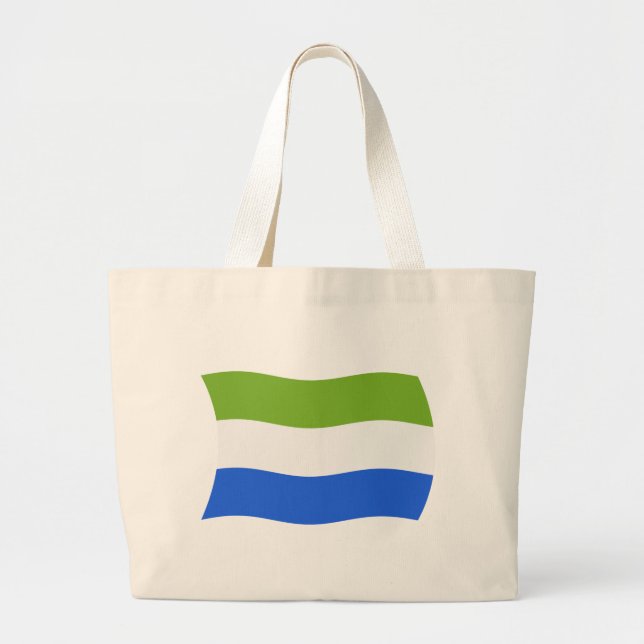 Sierra Leone Flag Tote Bag (Front)
